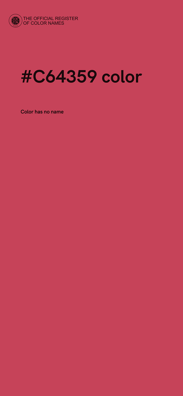 #C64359 color image