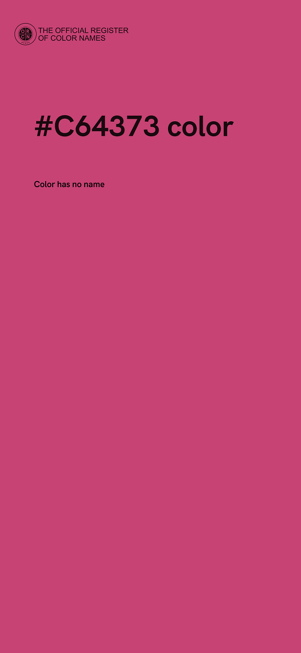 #C64373 color image