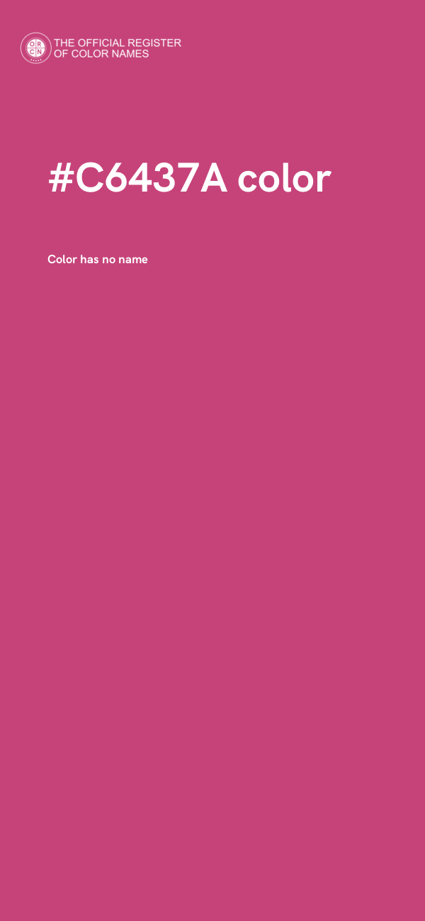 #C6437A color image