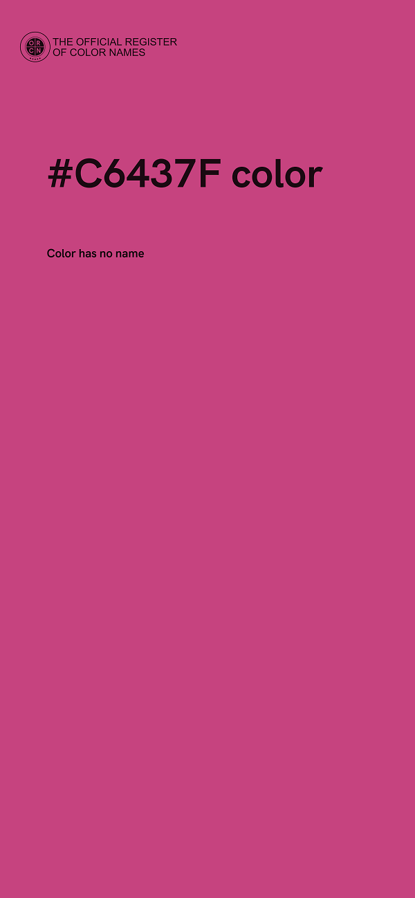 #C6437F color image