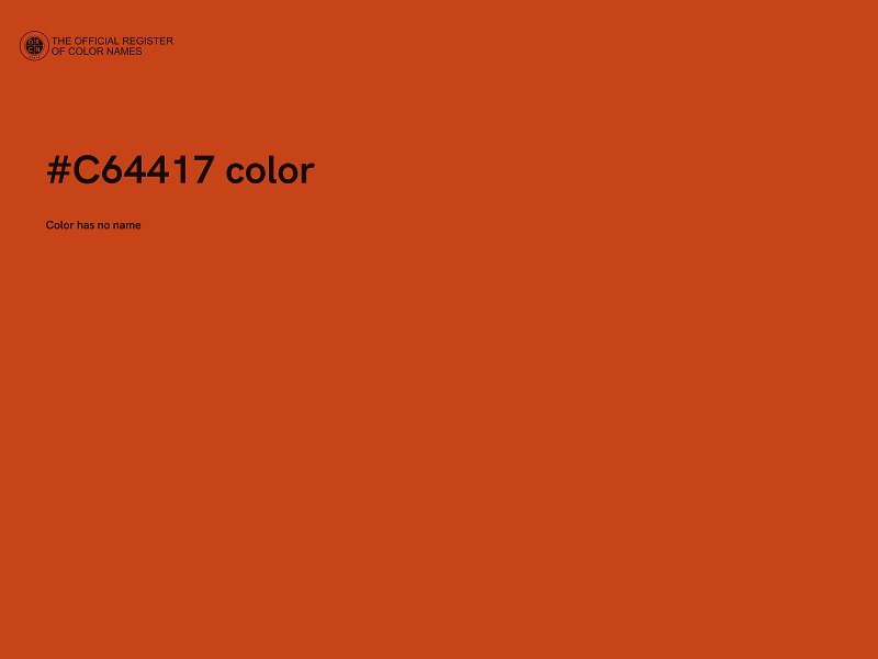 #C64417 color image