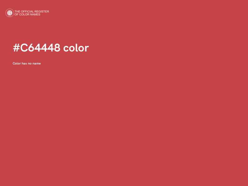 #C64448 color image