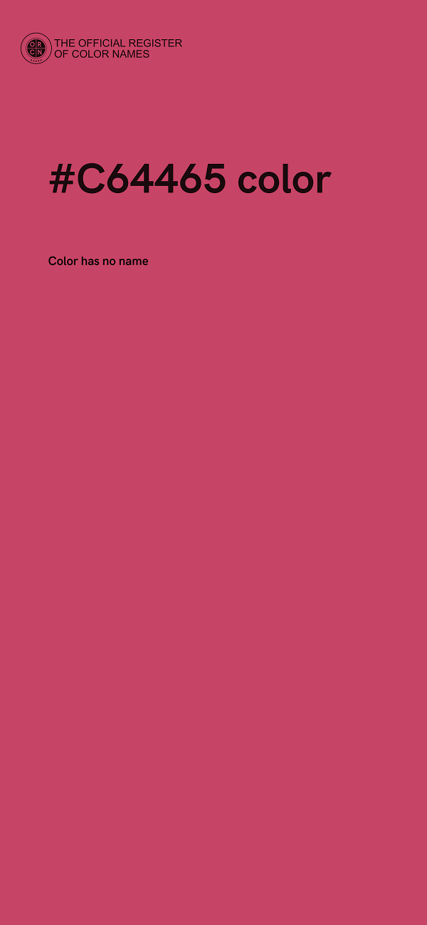 #C64465 color image