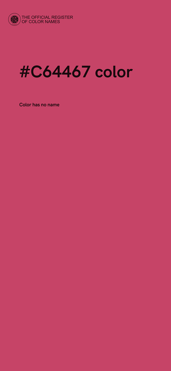 #C64467 color image