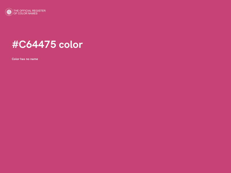 #C64475 color image