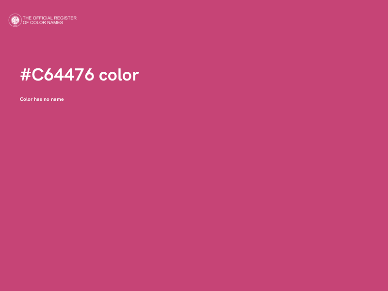 #C64476 color image