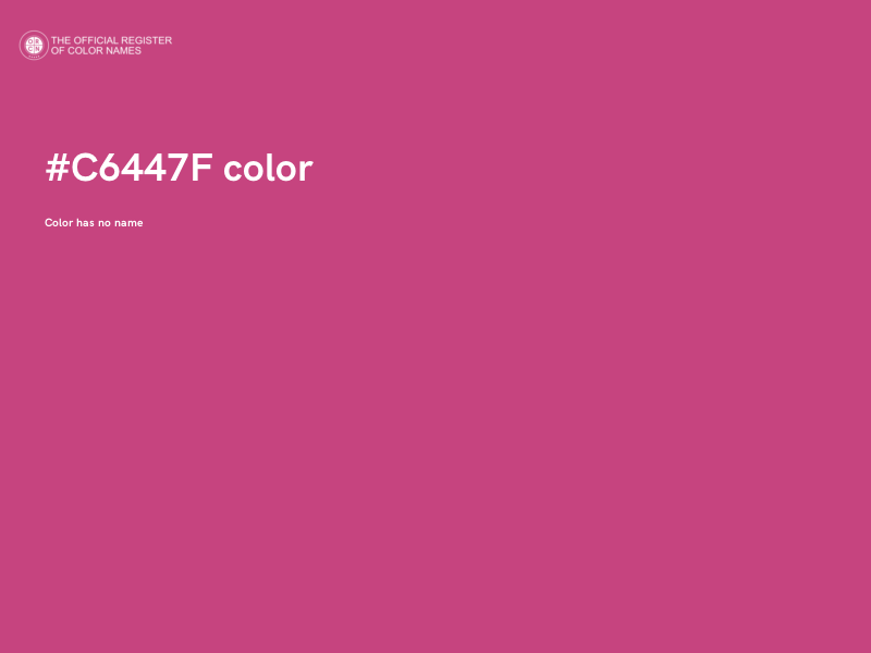 #C6447F color image