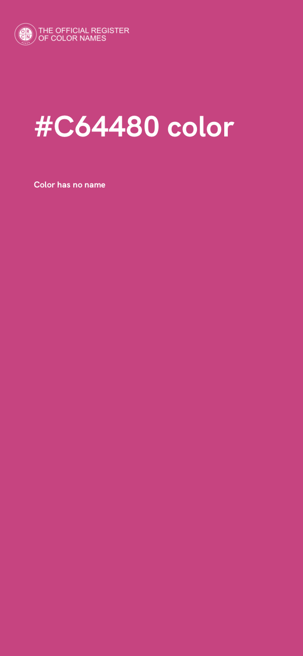 #C64480 color image