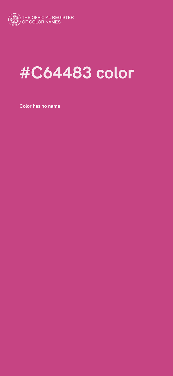 #C64483 color image