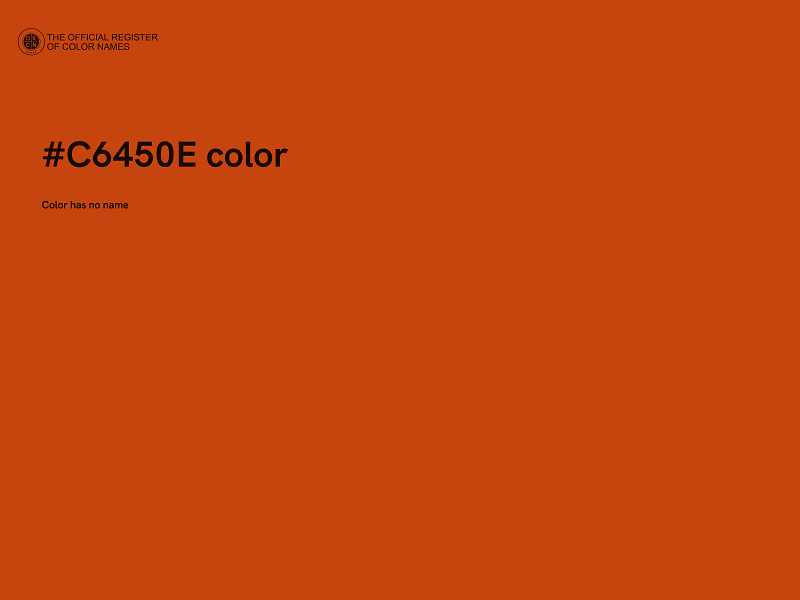 #C6450E color image