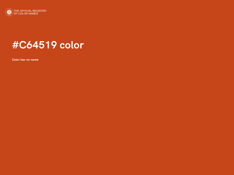 #C64519 color image