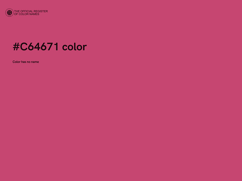 #C64671 color image