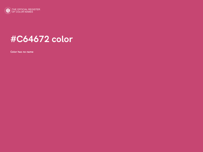 #C64672 color image