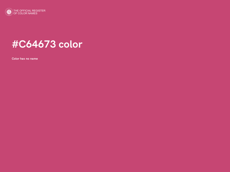 #C64673 color image