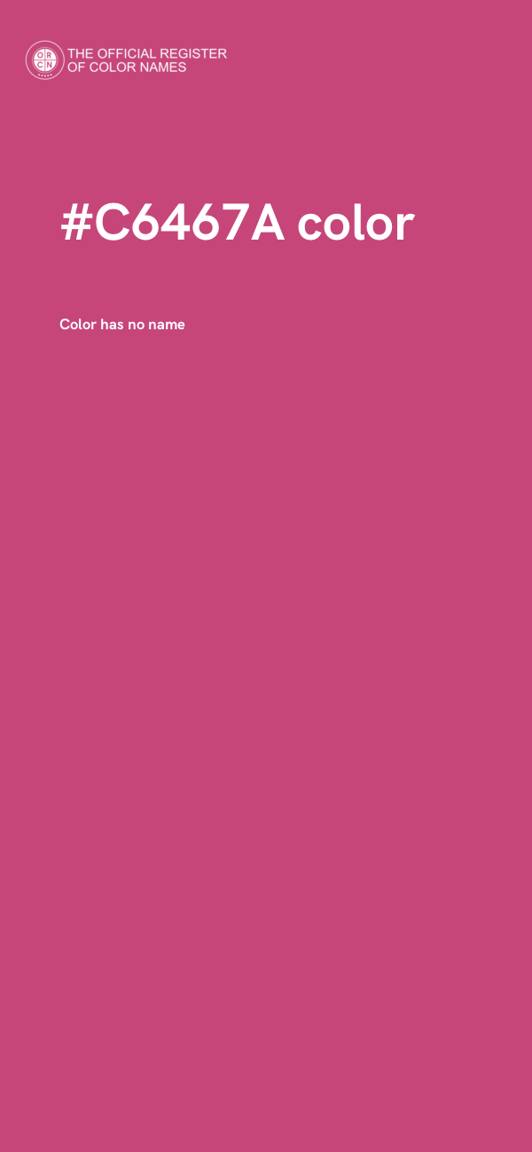 #C6467A color image