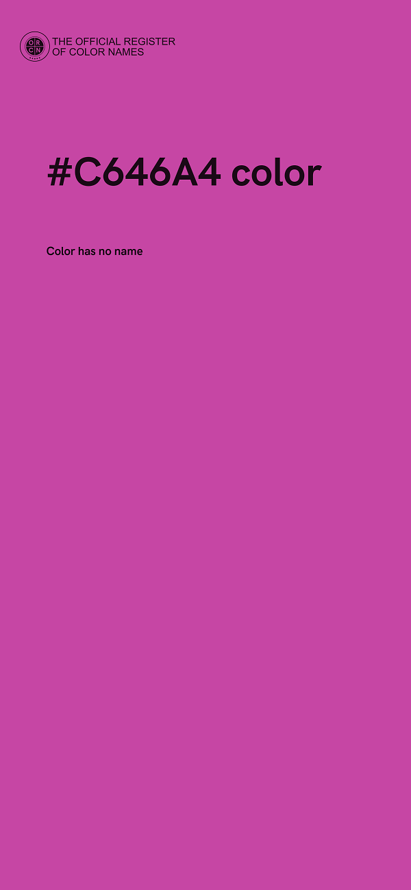 #C646A4 color image