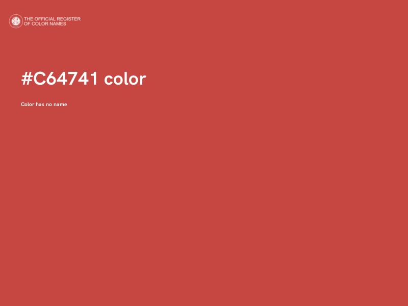 #C64741 color image