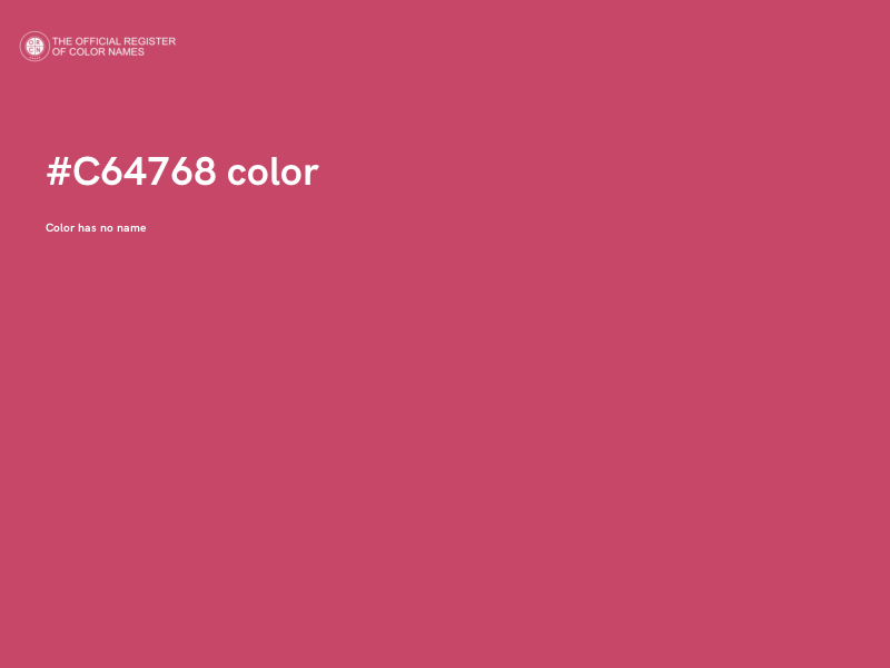 #C64768 color image