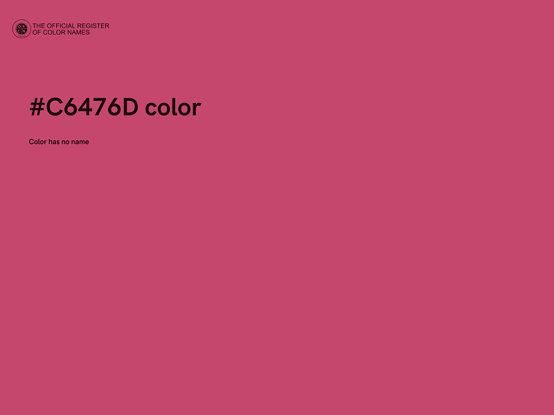 #C6476D color image