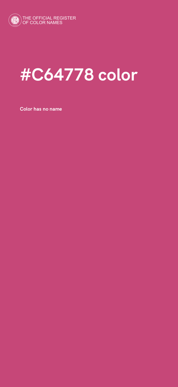 #C64778 color image
