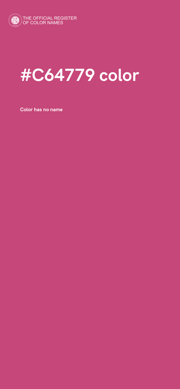#C64779 color image