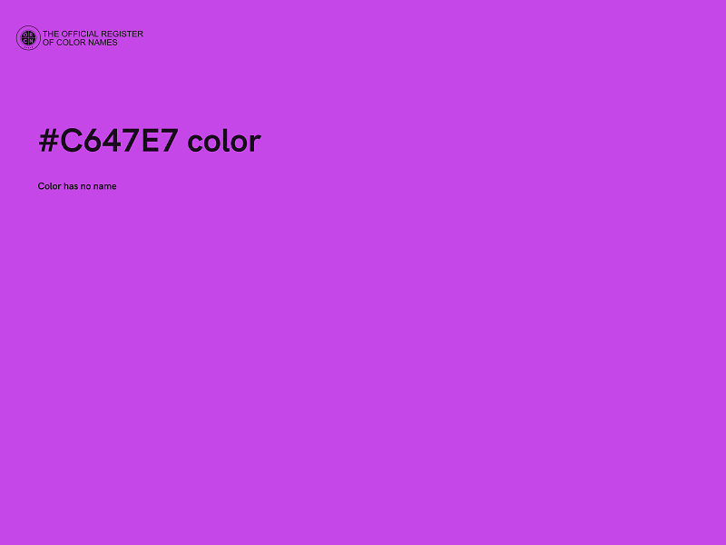 #C647E7 color image