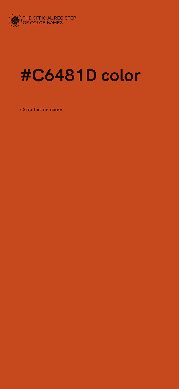 #C6481D color image