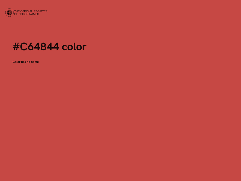 #C64844 color image