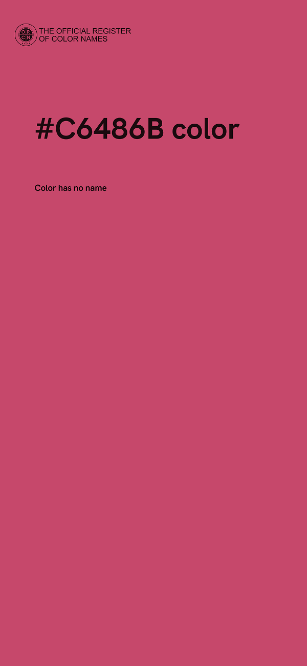 #C6486B color image