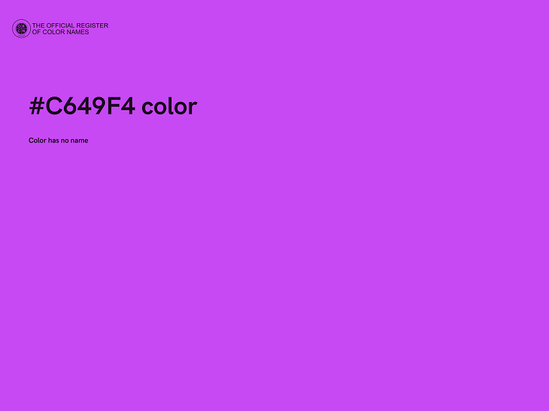 #C649F4 color image