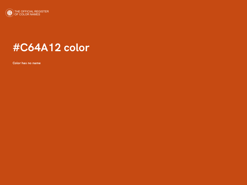 #C64A12 color image