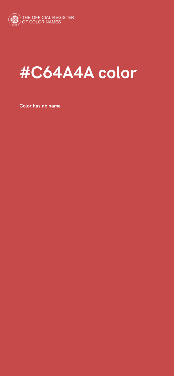 #C64A4A color image