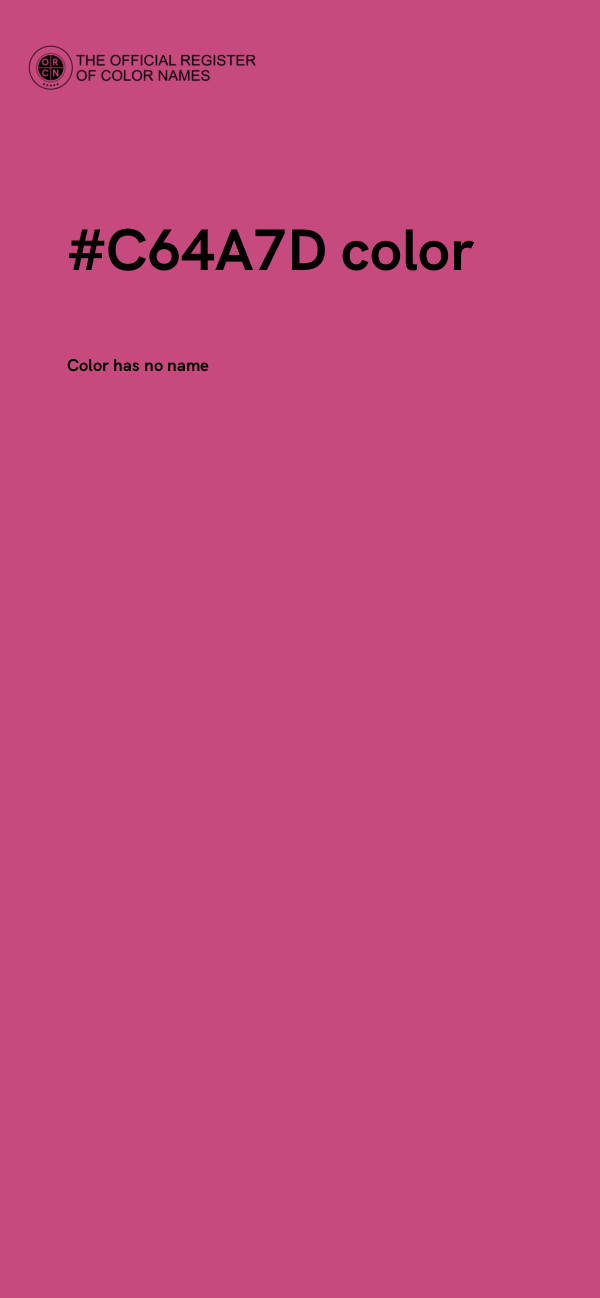 #C64A7D color image