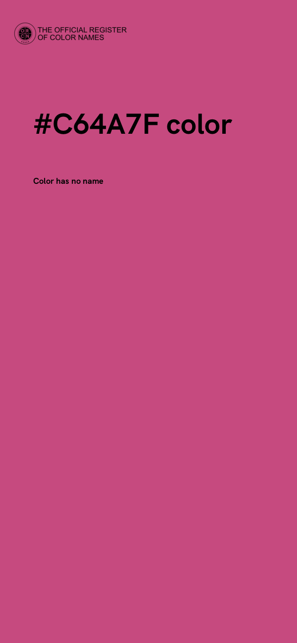 #C64A7F color image