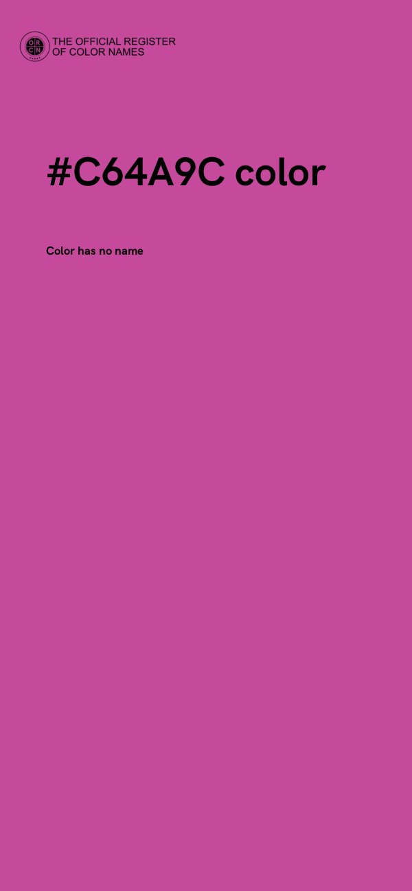 #C64A9C color image