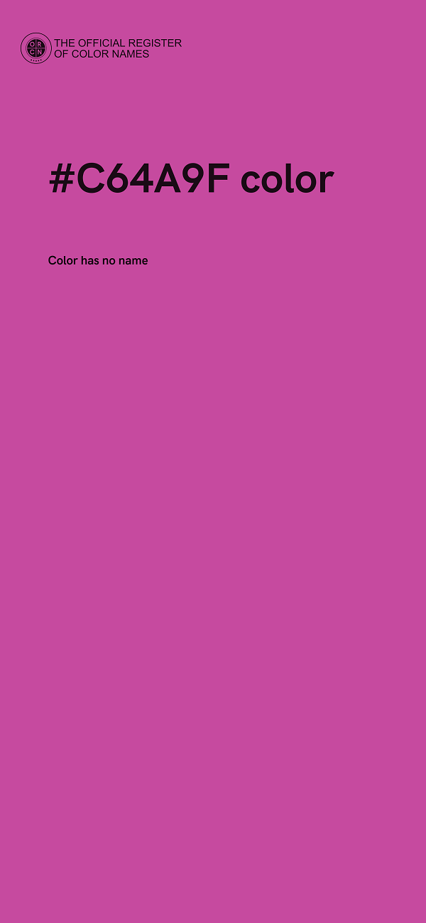 #C64A9F color image