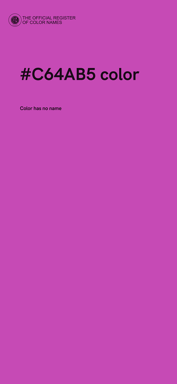 #C64AB5 color image