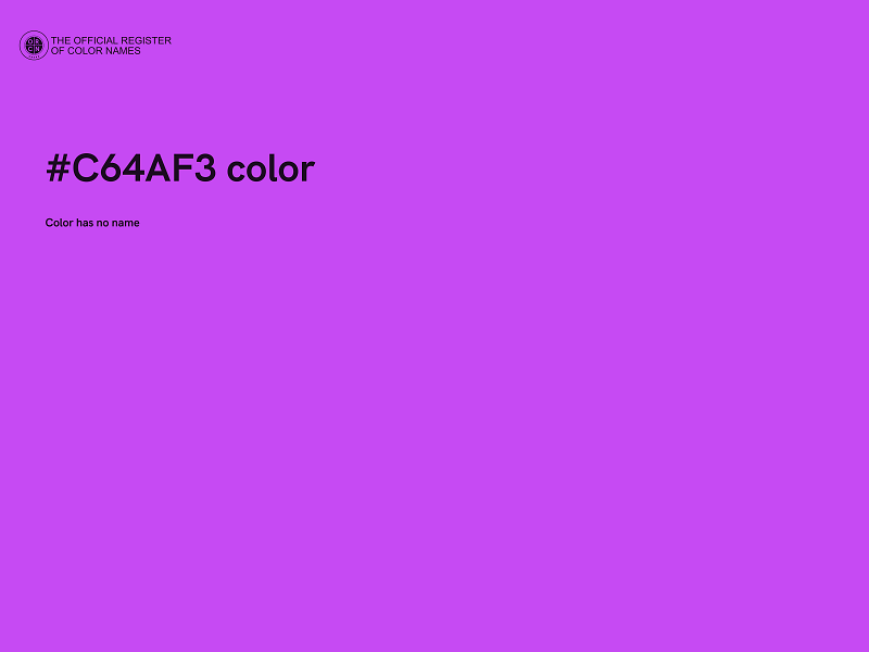 #C64AF3 color image