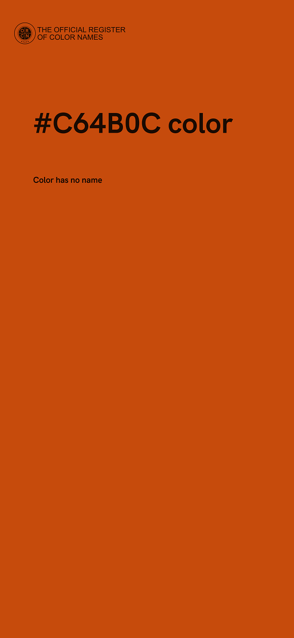 #C64B0C color image