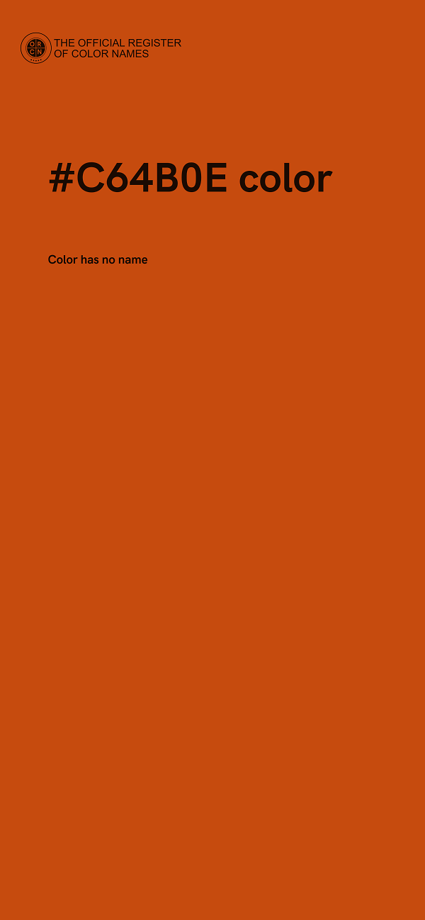#C64B0E color image