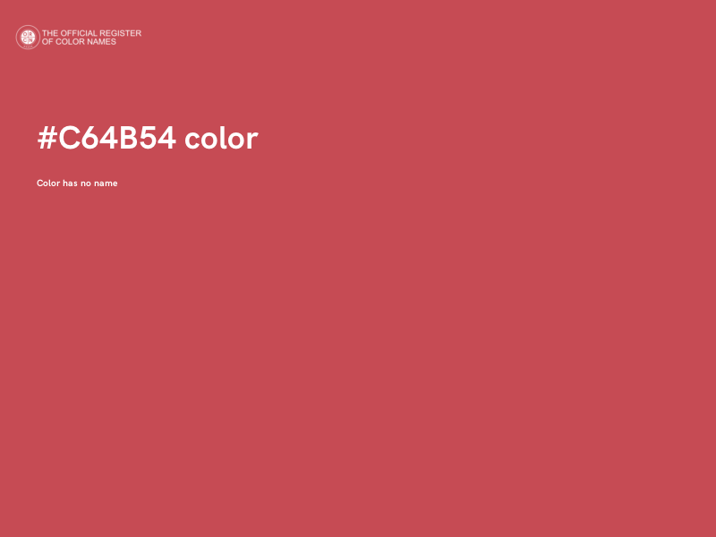 #C64B54 color image