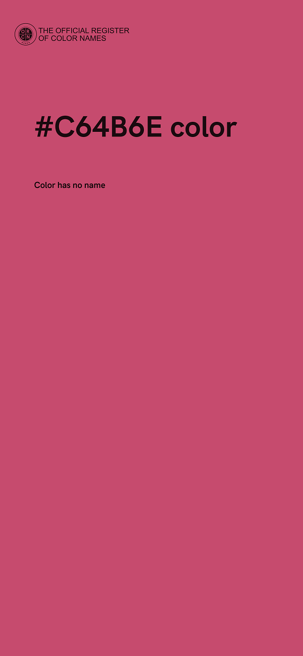 #C64B6E color image