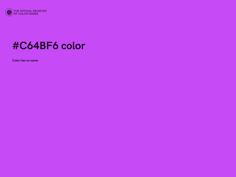 #C64BF6 color image