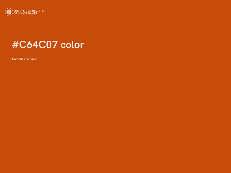 #C64C07 color image