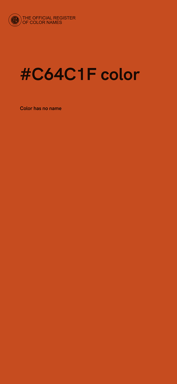 #C64C1F color image