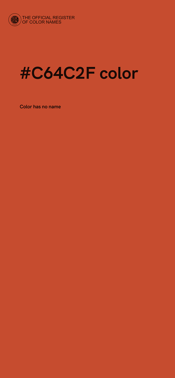 #C64C2F color image