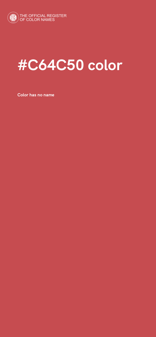 #C64C50 color image