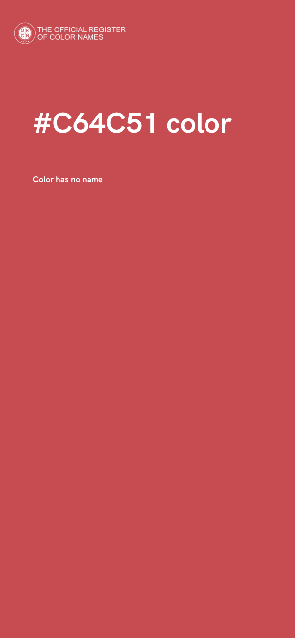 #C64C51 color image