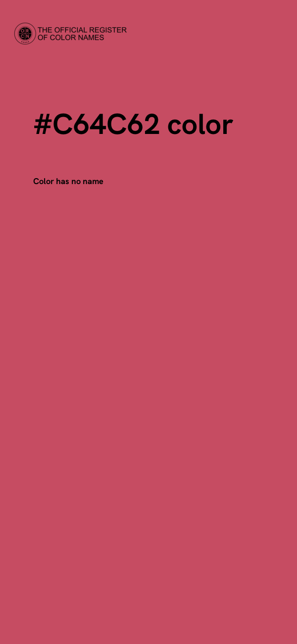 #C64C62 color image