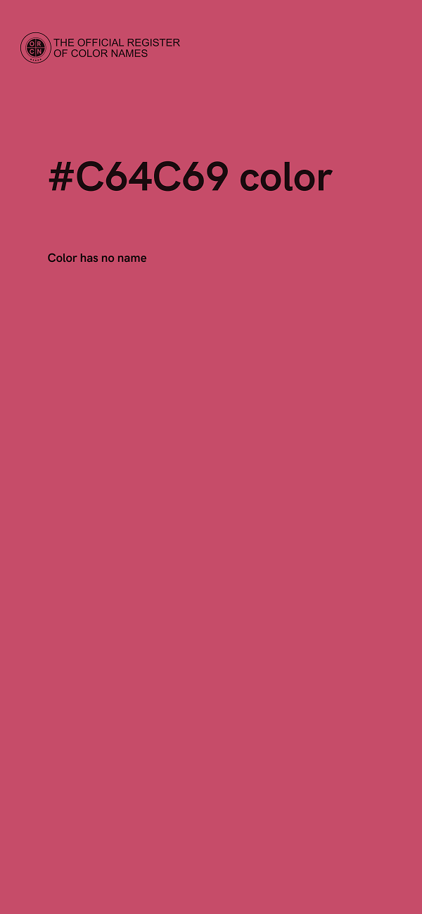 #C64C69 color image